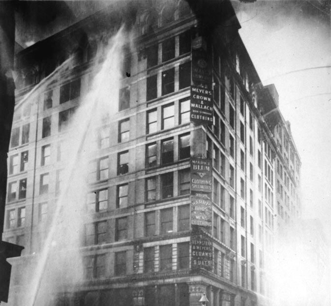 Brown Building on fire in 1911 (NYU’s Haunted History)