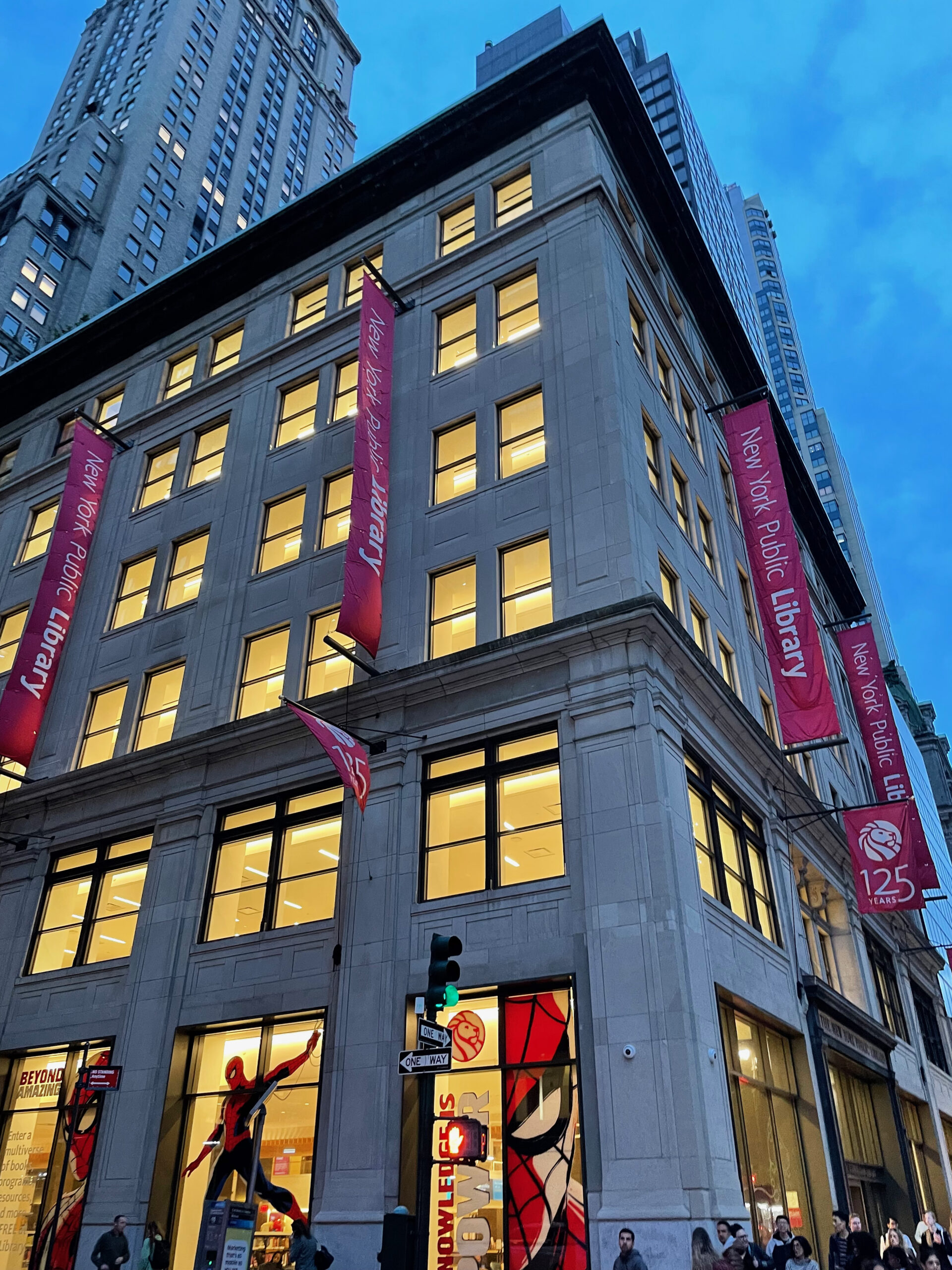 Exterior of the New York Public Library's Stephen A. Schwarzman branch