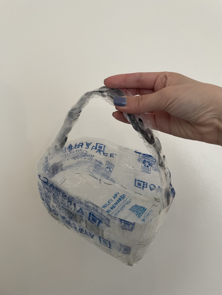 A documentation photo of my Recyclabag, a plastic handbag