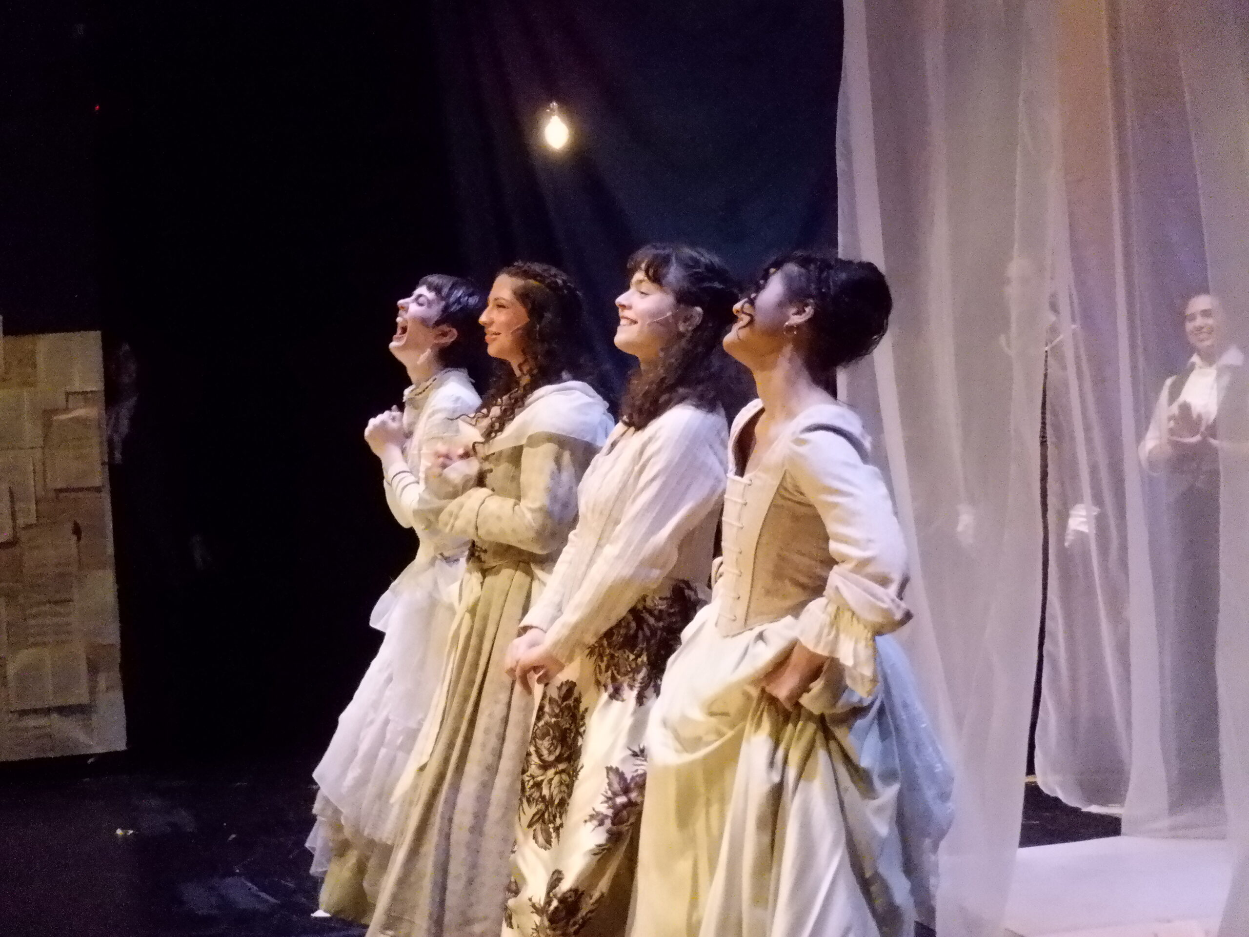 Bowing with my lovely cast after performing an original musical at New Studio on Broadway last Spring