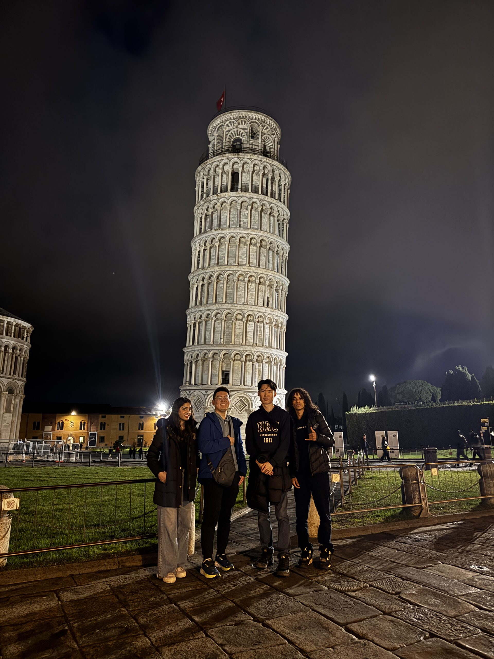 Picture Of Me And Friends At The Leaning Tower Of Pisa!