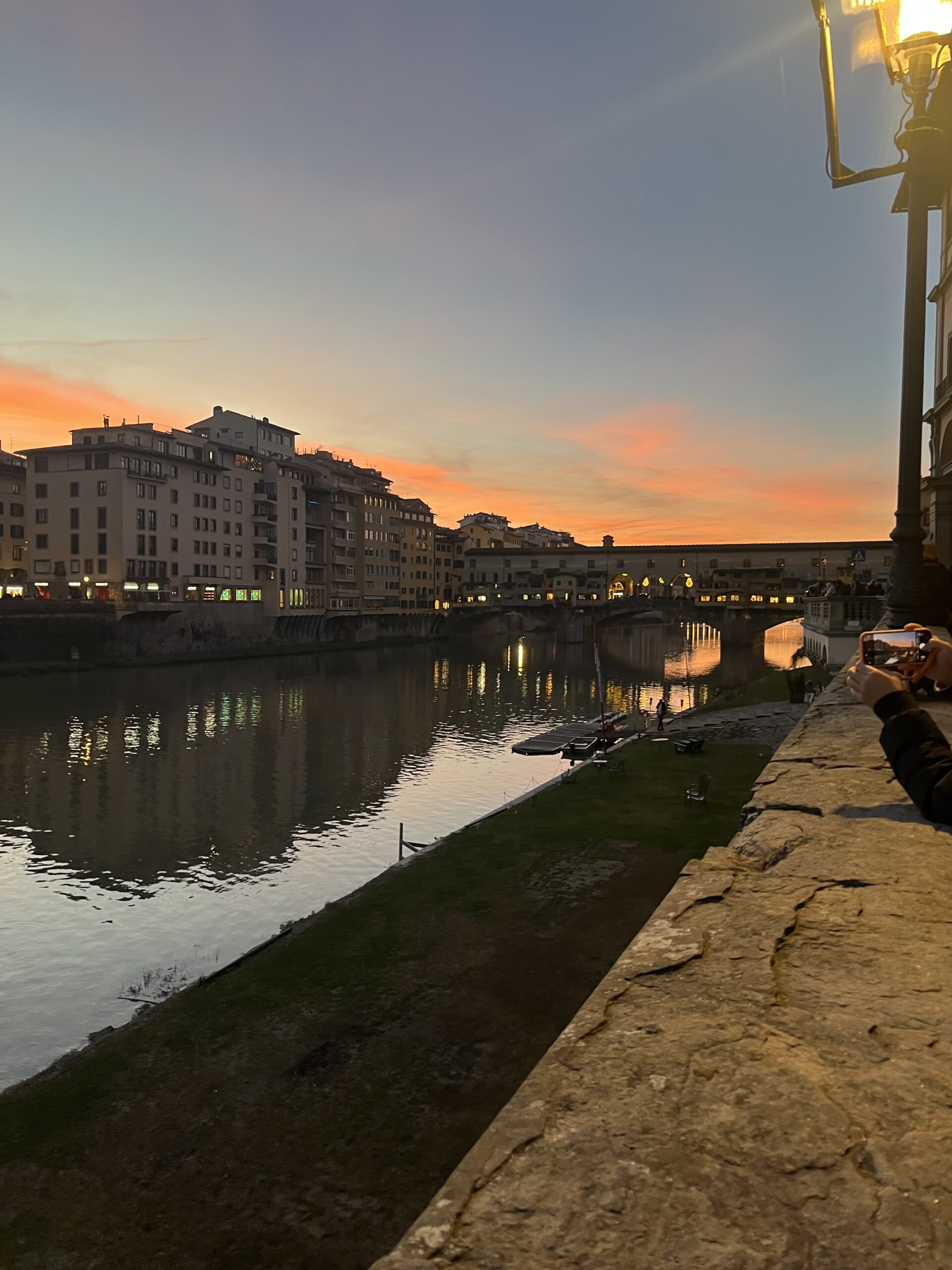 Sunset over the Ponte Vecchio