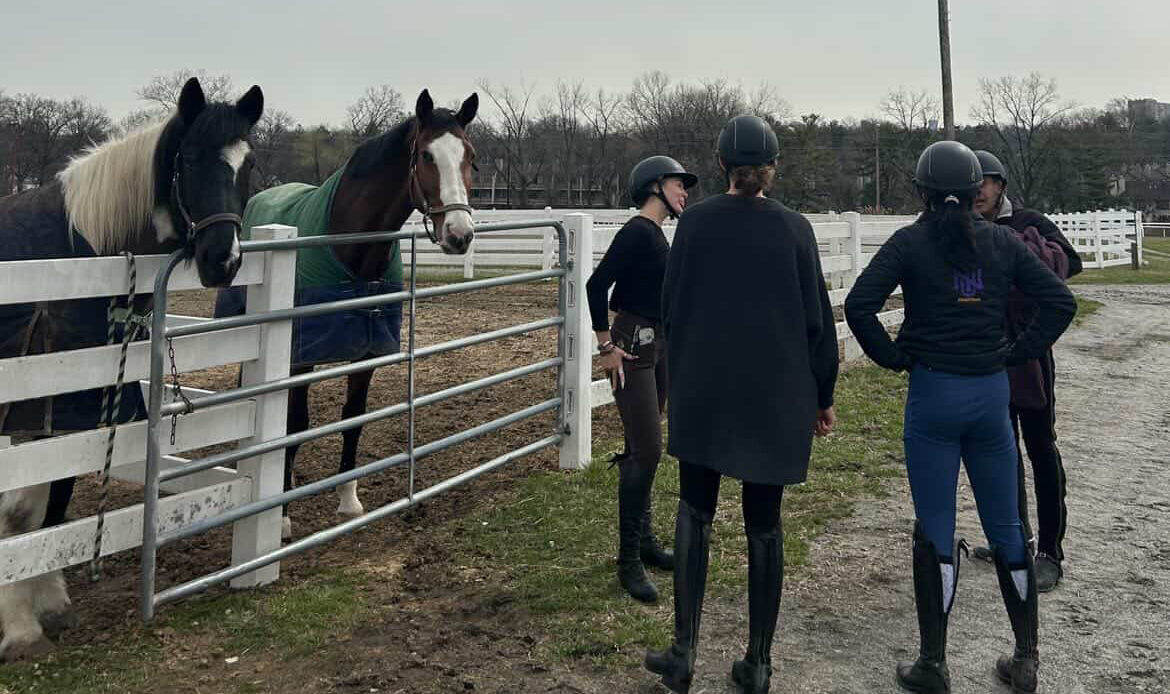 My team and I waiting to start our lesson.