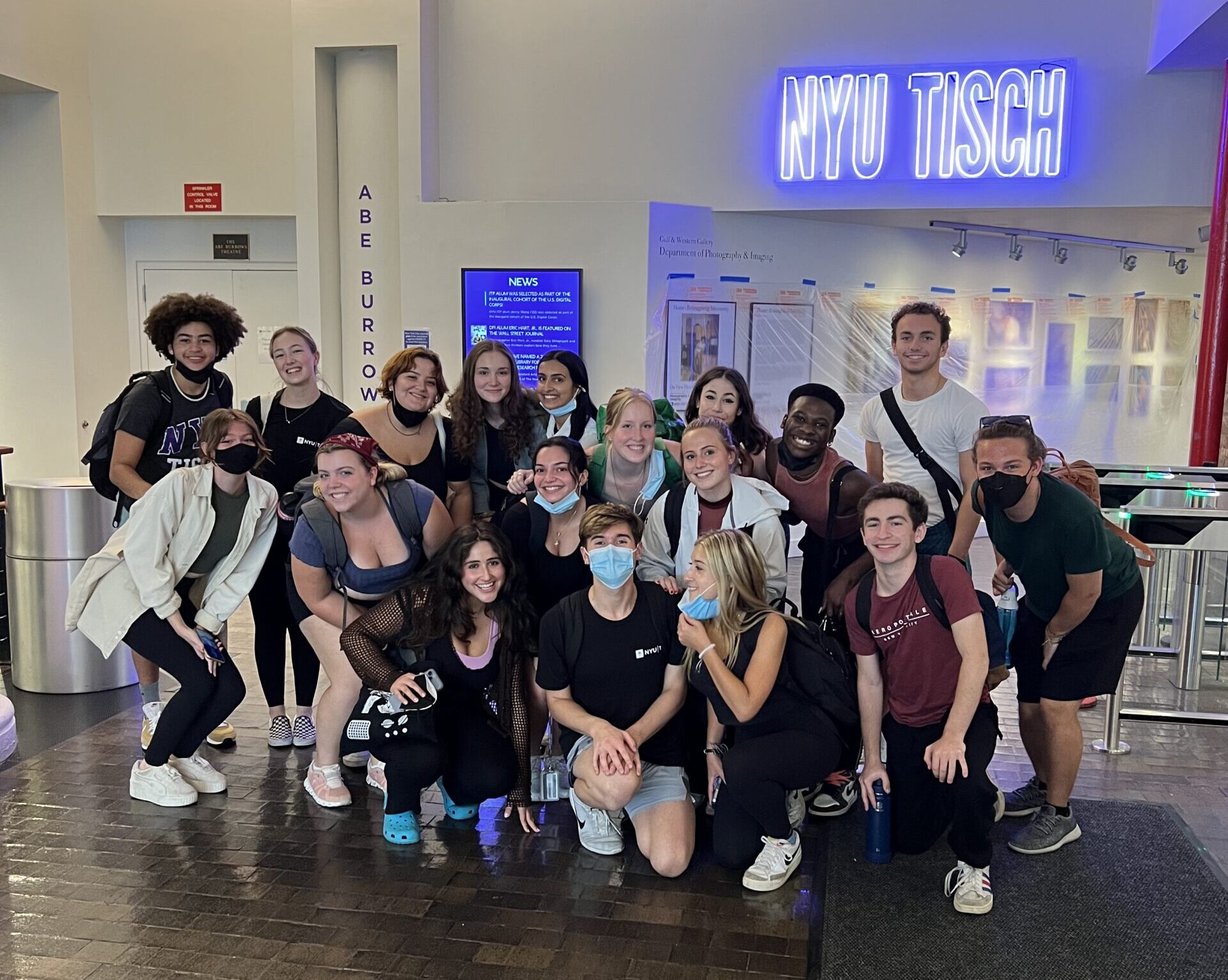 My group in Tisch Drama's New Studio on Broadway, during the author's first year