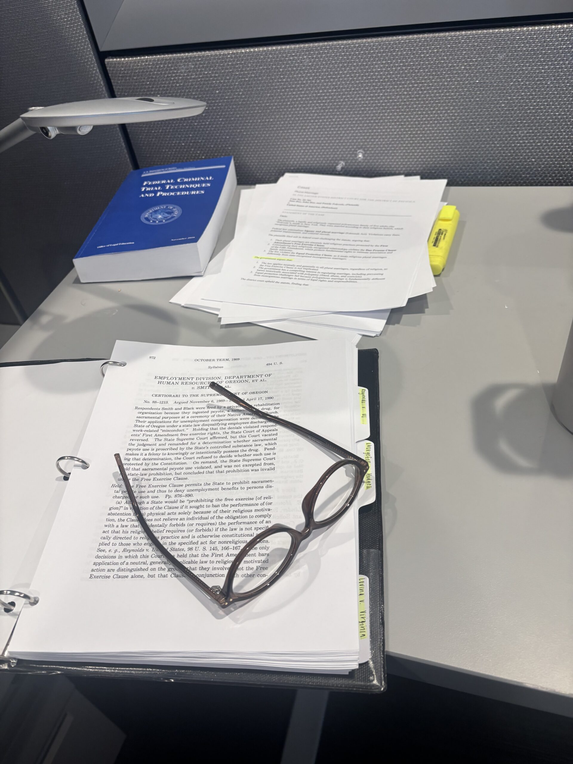 legal documents on table