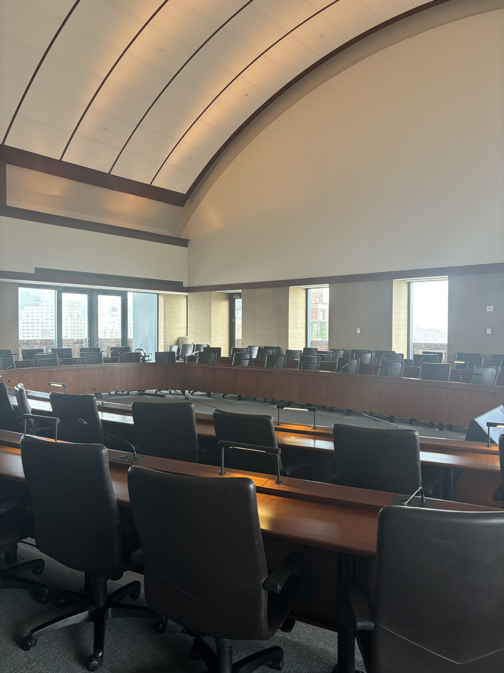 seats in an nyu law symposium