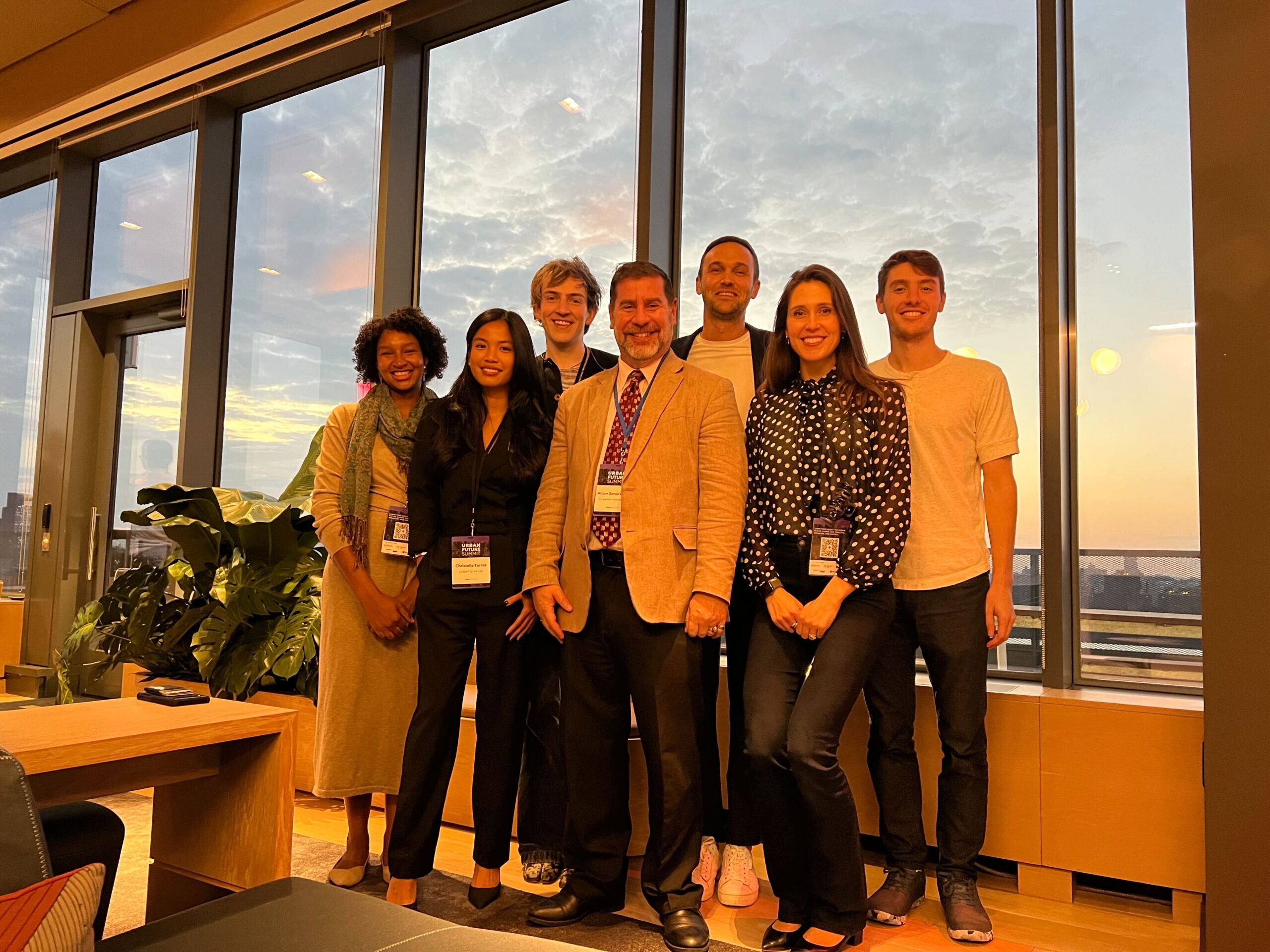 Ben Cresto and a large group at a Urban Future Lab event.