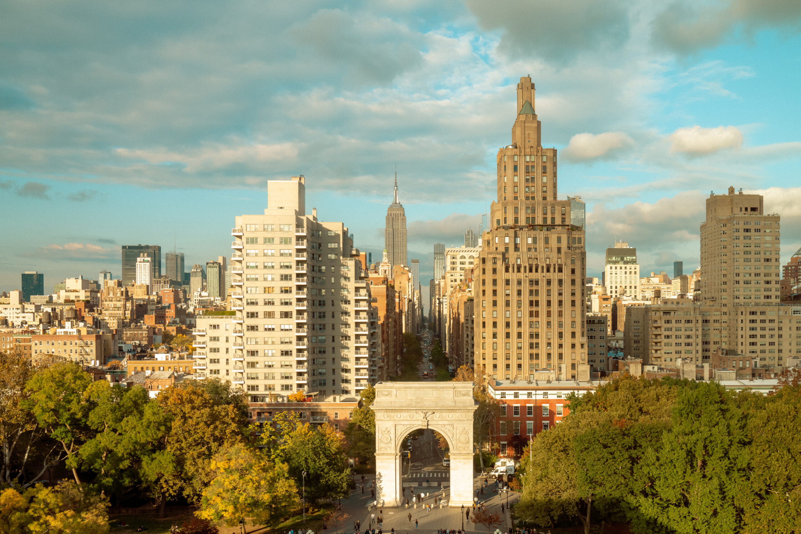 A bird’s eye view of Washington Square Park